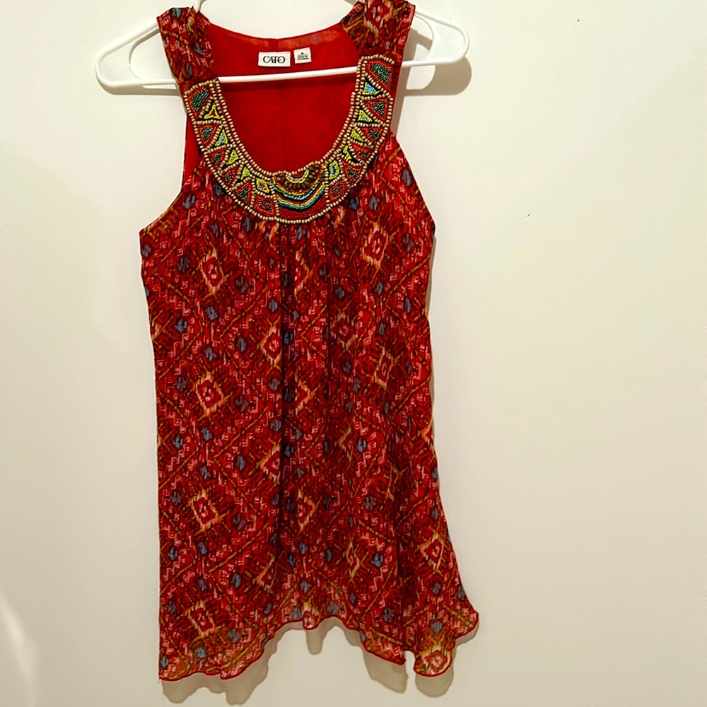 CATO BoHo Beaded Blouse